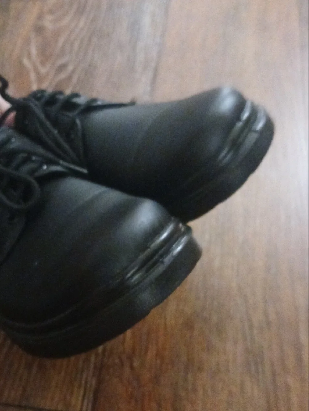 Men's Black Lace-Up Oxford Work Shoes